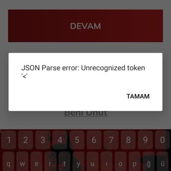 Passolig Hesap'a Girerken Error Vermesi.