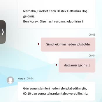 Pirobet Sürekli İptal Edilen Çekim İşlemiyle İlgili Şikayet