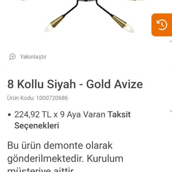 Koçtaş Avize Mağduriyeti Yaşadım