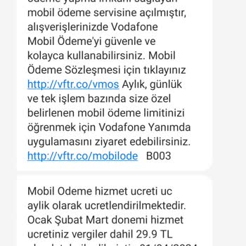 Vodafone Pay Ve Mobbyland Üyeliği Onay Vermeden Para Alınması