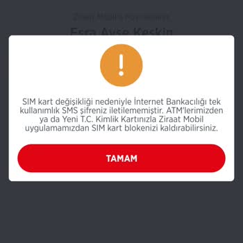 Ziraat Bankası Ziraat Mobile Giriş Yapamıyorum
