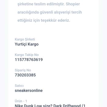 Sneakersonline.tr İade Talebi