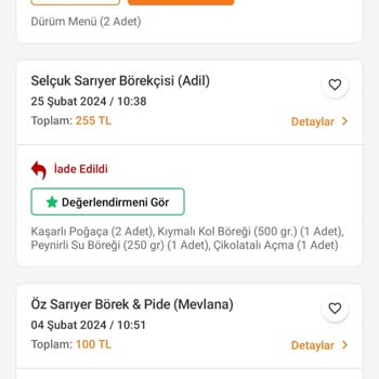 Trendyol Yemek Restorant Şikayeti Hk