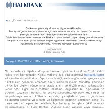 Halkbank Kredi Kartı İlgisizliği