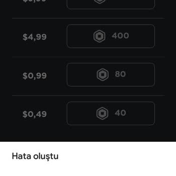 Robux Alırken Ülke Hatası Alıyorum
