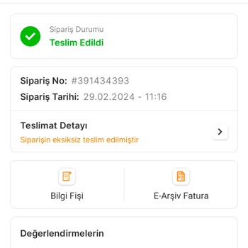 Migros Sanal Market İade Yapmıyor Ürün Almadım Halde