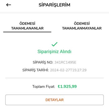 Çetinkaya Ürünümü 1 Haftadır Kargoya Vermedi
