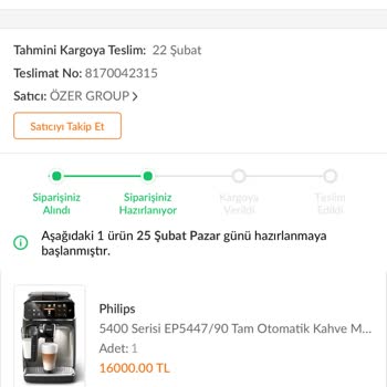 Trendyol Philips Marka Kahve Makinesi