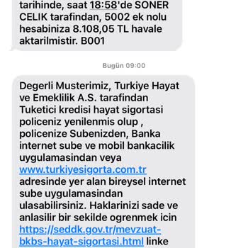 Ziraat Bankası İsteğim Dışında Yapılan Hayat Sigortası