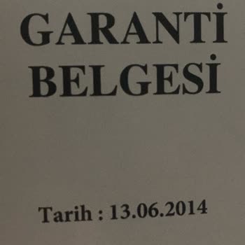 A101 Tarihi Geçmiş Garanti Belgesi