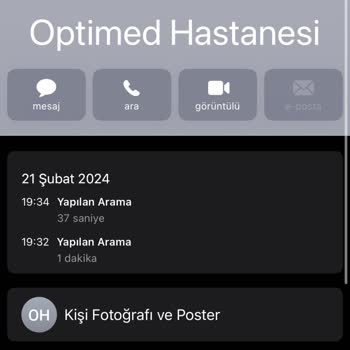 Özel Optimed Hastanesi Hastane Randevu Vermiyor