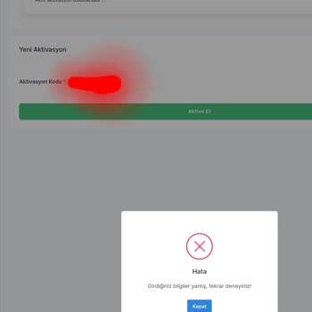 Pegem.net Aktivasyon Kodu Olmuyor