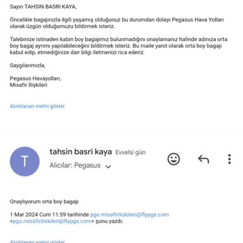Pegasus'un Valiz Almamak İçin Çabası