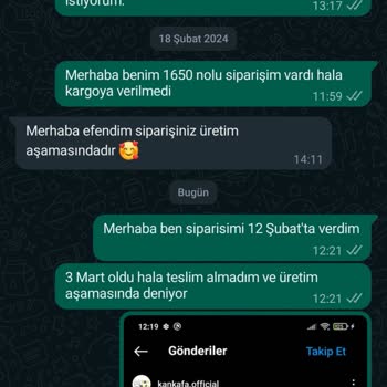 Kankafa Gelmeyen Sipariş Yanıltıcı Bilgi Şikayetvar
