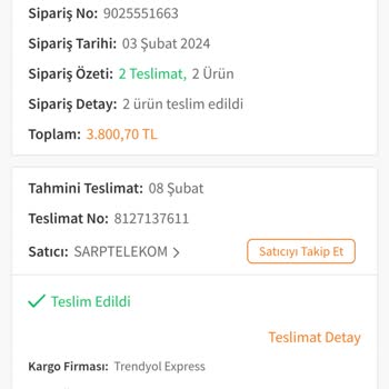 Trendyol Reeder Marka Telefon Şikayeti