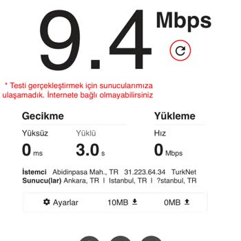 TurkNet Bağlantı Ve Teknik Destek Problemi