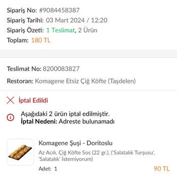 Trendyol Almadığım Ürünün Parası Aldı