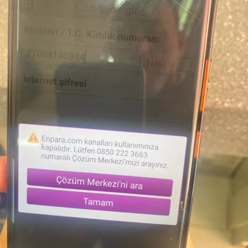 Enpara Hesap Bloke Uygulandı