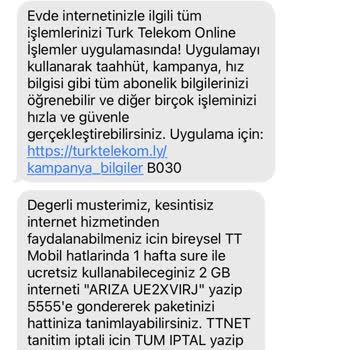 Türk Telekom Arıza Giderilmesi Ekip Gelmemesi