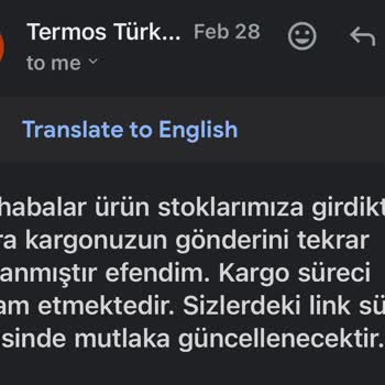 Termos Türkiye Kargo Gönderim Ve Zamanlama Problemi