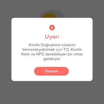 Tosla Kart NFC Hatası Verdi!