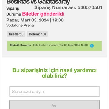 Viagogo BJK GS Maç Bileti