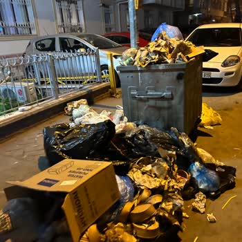 ABB - Ankara Büyükşehir Belediyesi Bahçelievler'de Asfalt İş Yerinin Poşetsiz Çöp Sorunu