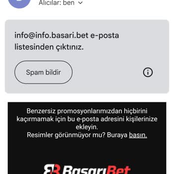 Başarıbet Gmail Mesajı Gönderip Duruyor