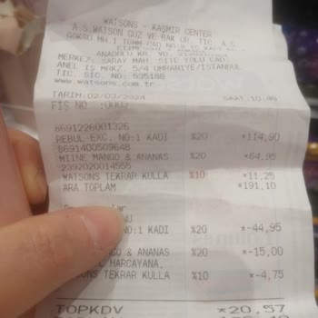 Watsons Yıllardır Müşterisi Olduğu Mağazaya Bir Daha Asla Gitmeyeceğim.