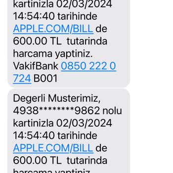 Apple İzinsiz Çekilen Paranın İadesi