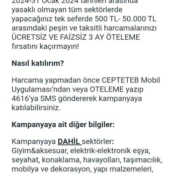 TEB Öteleme Kampanyası Mağduriyeti