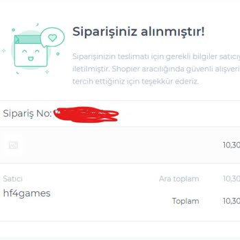 Valohesap.sat (Instagram) Hf4games 2 Tane Siparişim Hala Gelmedi