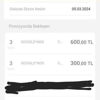 Google AdSense Google*ADS Tarafından Çekilen Para