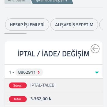 Arcelikavm.com Ürün İptali Ve İade Süreciyle İlgili Yardım Talebi