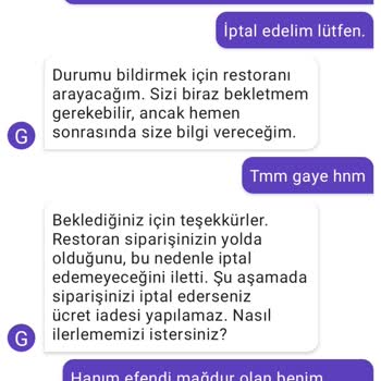 Getir Teslim Edilmeyen Geciken Gelmeyen Yemek. Teslim Edildi Gösterildi.