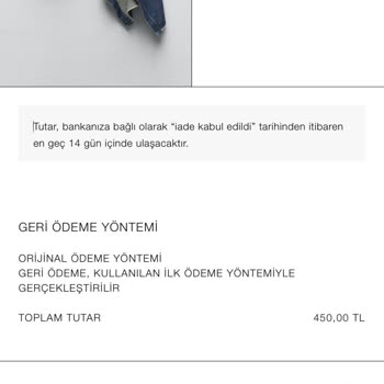 Zara Geri Ödeme Yapılmadı