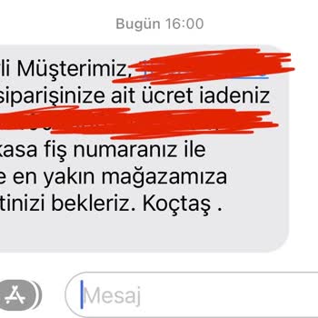 Koçtaş İade Sürecini Uzatıyor Ve Pazar Günü İade Yapmıyoruz Diyor