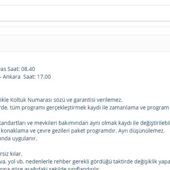 Tatil Sepeti Anadolu Express Turu