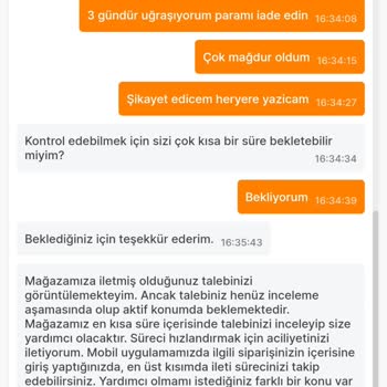 Migros Sanal Market Gecikmesi Ve İade Sorunu