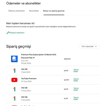 Google Play İade Talebim Ödenmedi