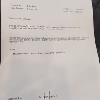 Caterpillar Ve Boyner Botumun Yırtılması