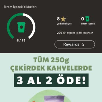 Starbucks'ta Gold Üye Olmama Rağmen Green Üyeliğe Geçirmişler