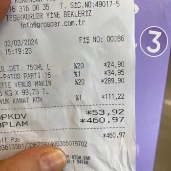 Grosper Kasada Farklı Fiyat