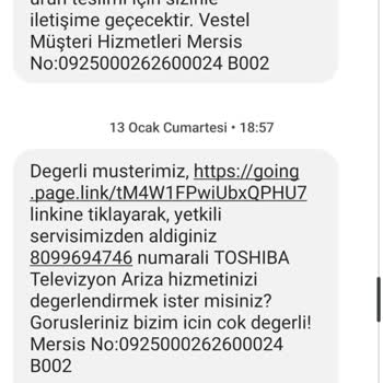 Vestel Toshiba 55 İnç Televizyonumun Arızası Çözülmedi