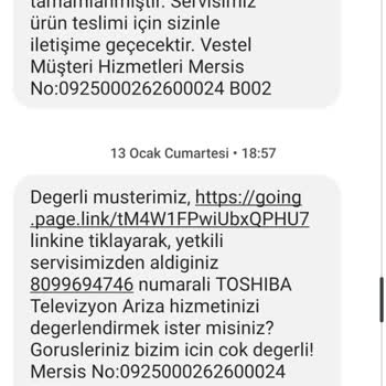 Vestel Toshiba 55 İnç Televizyonumun Arızası Çözülmedi