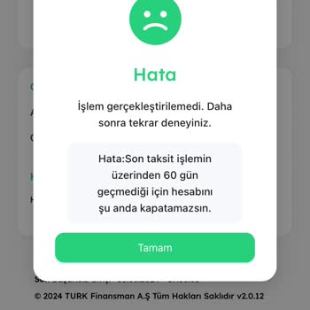 Kredim Kredi Bilgilerimin Komple Kapanmasını İstiyorum