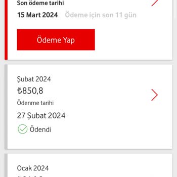 Vodafone Yüksek Fatura Faiz
