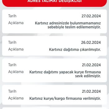 Kuryenet Kart Teslimat Problemi