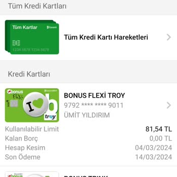 Garanti BBVA Kart İhlali Benim İsteğim Dışı