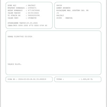Garanti Bankası GEHAŞ Kesinti